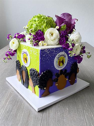 Black Women and Floral Cake Black Women and Floral Cake