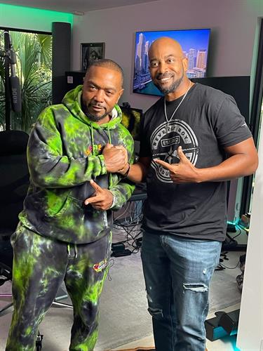 Tavares Beverly with Timbaland on a video project
