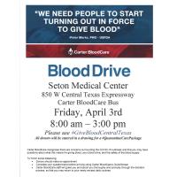 Blood Drive - Seton Medical Center