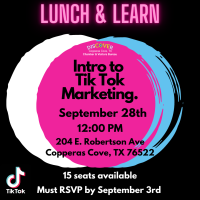 Lunch & Learn: Intro to Tik Tok Marketing- Part I