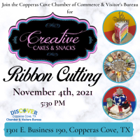 Ribbon Cutting Ceremony- Creative Cakes & Snacks