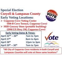 Early Voting - Special Election