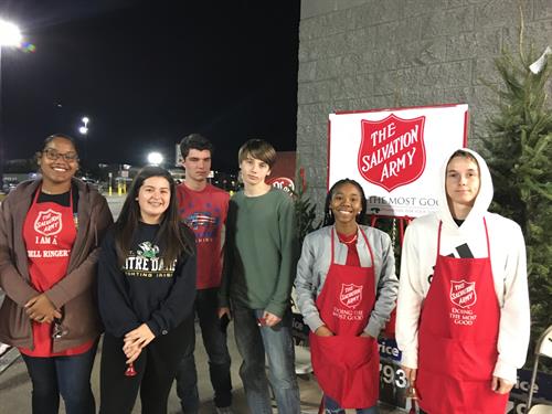 CCHS DECA Volunteering for the Salvation Army Bell Ringing CCHS DECA Volunteering for the Salvation Army Bell Ringing
