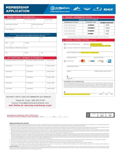 Chamber Member Application Chamber Member Application
