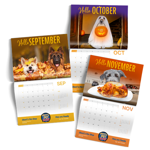 Fall Pet Calendar