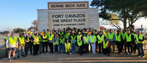 Volunteering with the Central Texas Chapter of the Assoc of the US Army, Dec 2023