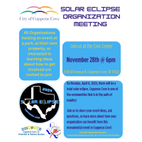 Solar Eclipse Organization Meeting