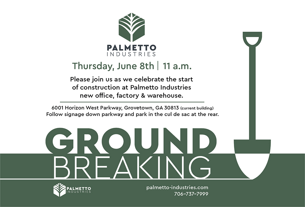 Palmetto Industries Groundbreaking Set for June 8