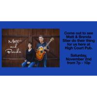 Live Music at the High Court Pub! Matt and Brenda Stier!