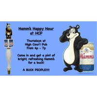 Hamm's Happy Hour at the High Court Pub