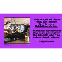 Live Music at the High Court Pub! Kaleb Braun-Shulz
