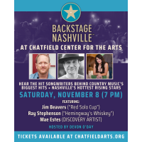 Backstage Nashville Featuring Jim Beavers, Mae Estes and Ray Stephenson-Chatfield Center for the Arts