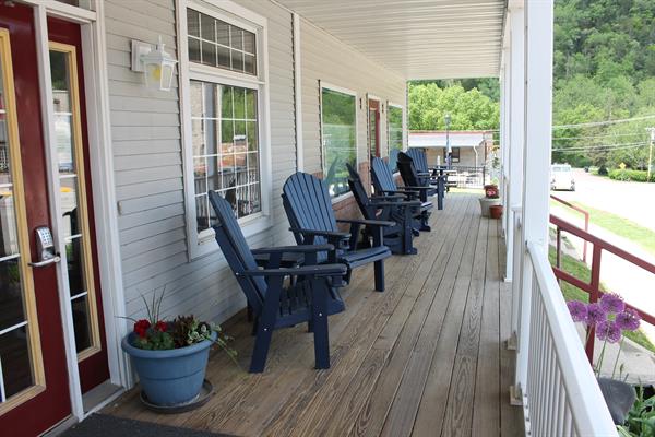 Best seats in the house:  the front porch