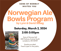 Sons of Norway Ale Bowls Program