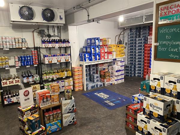 Don't forget to check out our Beer Cave in the back. Not only do we have it fully stocked with the beers you love but there are also great Beer Cave Deals you won't want to miss. 
