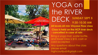 Yoga on the HCP River Deck