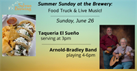 Summer Sunday at the Brewery: Arnold-Bradley Band & Taqueria El Sueño food truck