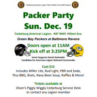 Football Game Party at the Legion
