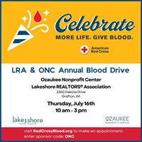 Lakeshore Realtors and Ozaukee Nonprofit Center Blood Drive with The American Red Cross