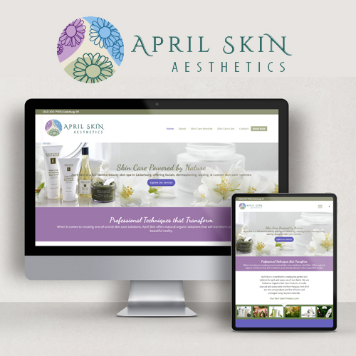 WEBSITE / LOGO - April Skin Aesthetics - Cedarburg