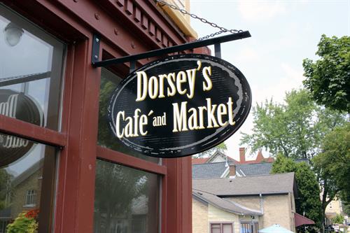 Dorsey's Cafe and Market Sign