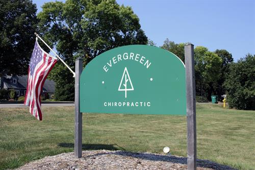 Evergreen Chiropractic sign