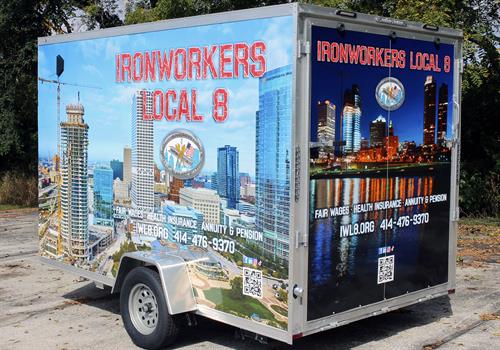 WRAPS - Iron Workers Local 8 trailer wrap