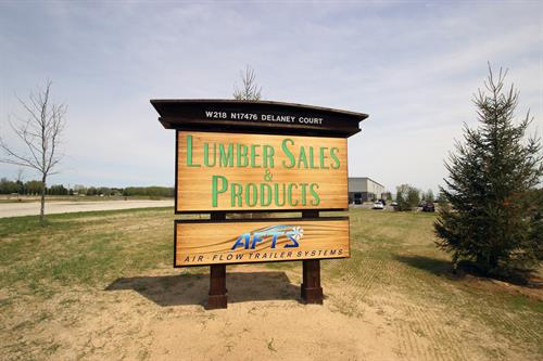 Lumber Sales & Products sign