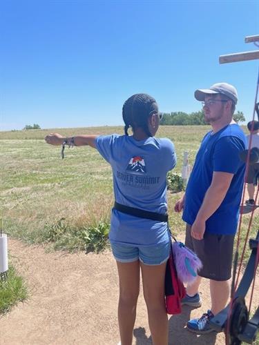 Archery shade installation event, 2024