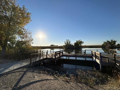 Lake Mary fishing dock, photo credit: Candy Jones, volunteer