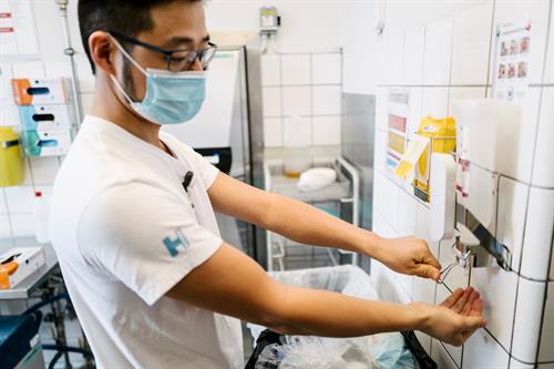 Hand hygiene is a crucial measure of healthcare for preventing the spread of hospital acquired infections. 