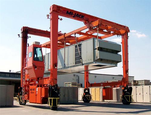 Material handling cranes for manufacturing support
