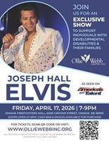 Don't miss out on a spectacular Elvis show to support the Ollie Webb Center, Inc.!