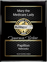 Mary the Medicare Lady Named Best Insurance Broker in Papillion by BusinessRate!