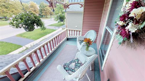 Relax outside your Suite on your private balcony