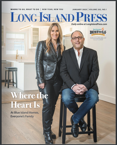 Long Island Press- Cover/Owners of Blue Island Homes