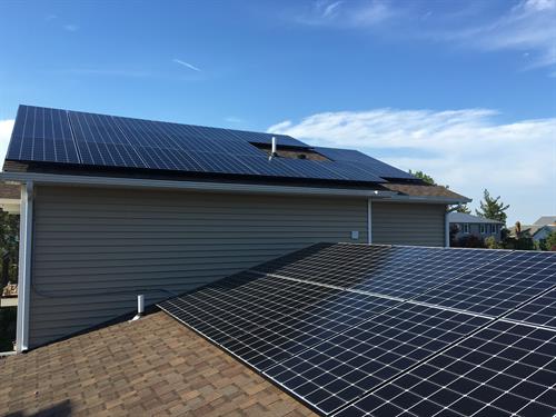 One of Built Well Solar's many solar panel installations.