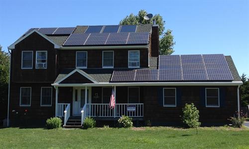One of Built Well Solar's many solar panel installations.