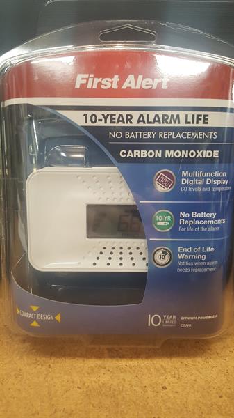 CO Alarm w/ 10 year Battery