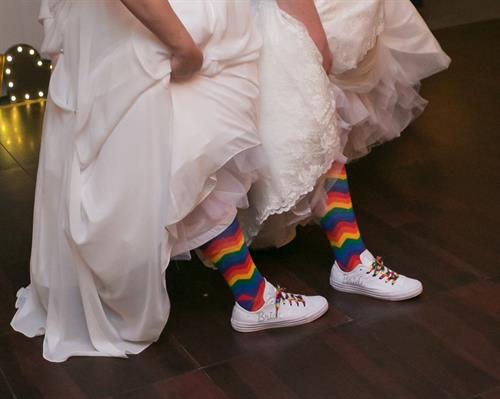 We've got your wedding party socks!