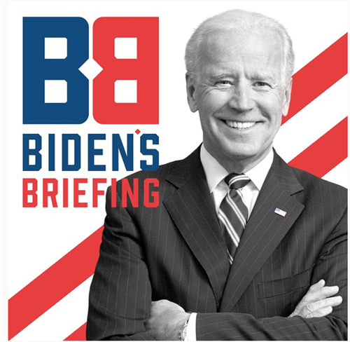 Biden's Briefing Podcast Logo, Podcast Cover Art, Style Guide