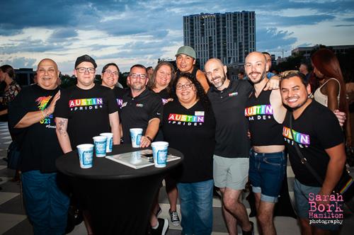 Austin Pride leadership team at "Jazz at Pride - ATX". [Skybox on 6th, 2022]