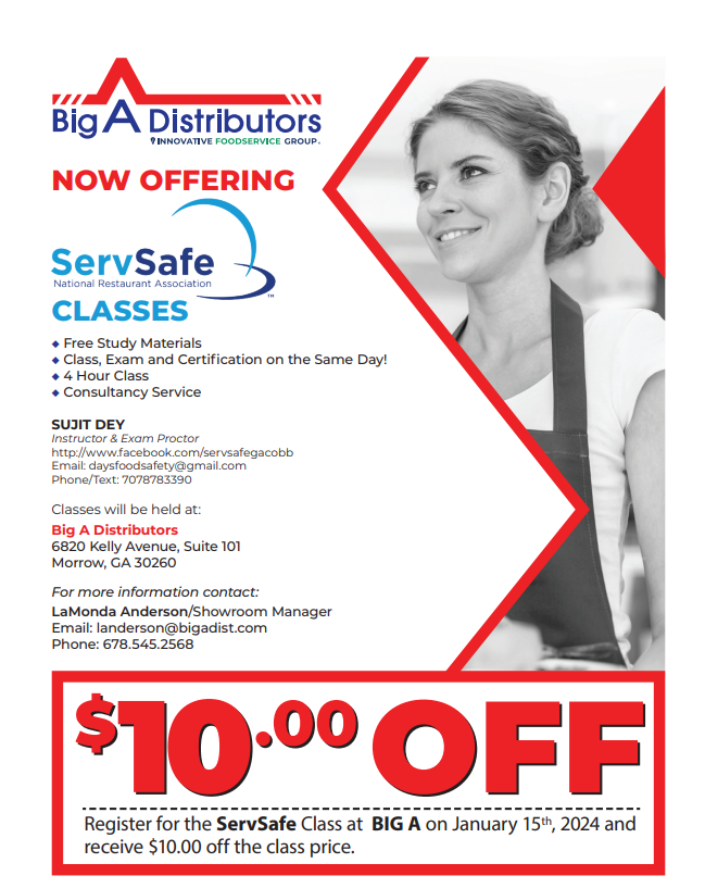 Big A Distributors ServSafe Class Hot Deal Clayton County Chamber