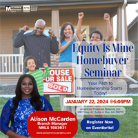 Equity Is Mine: Homebuyer Seminar