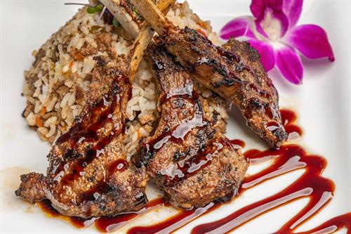 Lamb Chops with Amazing Lamb Rice