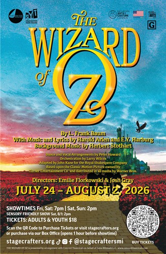 Tickets for Stagecrafters Youth Theatre's Wizard of Oz are on sale now! Buy tickets here:https://ci.ovationtix.com/36200/production/1269622
