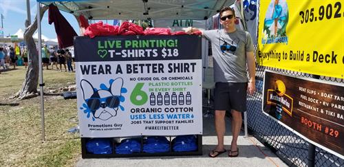 LIVE Printing at Marathon, FL Seafood Festival