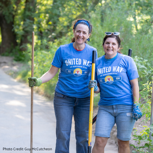 A company serving on Day of Caring