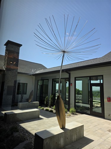 inside courtyard