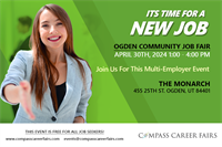 Ogden Community Job Fair 4/30/24 – 40+ Hiring Companies in one location